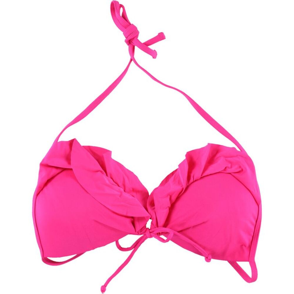 Kenneth Cole Womens Push Up Bikini Swim Top, Pink, M, DM